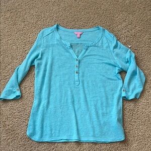 Lilly Pulitzer Linen Blend top.